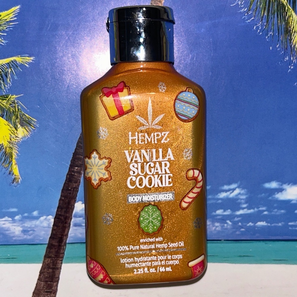 Hempz‎ Vanilla Sugar Cookie Body Moisturizer 2.25oz Holiday Travel Size Lotion